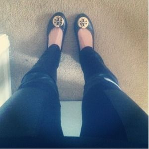 Tory Burch Reva Flat Black Size 6