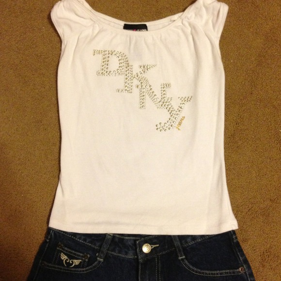 ✨NWOT Angels Shorts Only✨DKNY Top has sold. Sz 1. - Picture 2 of 4