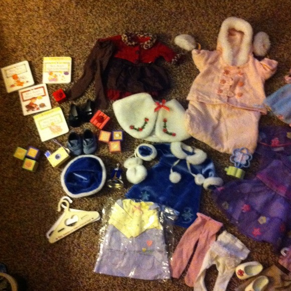 17 bitty baby outfit lot + accessories-sold