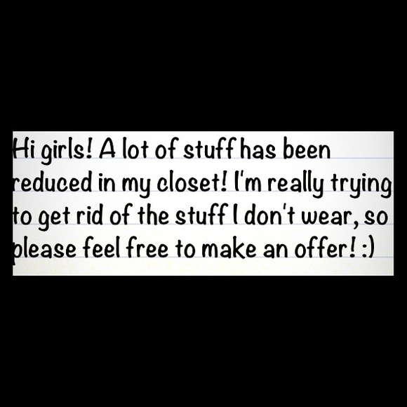 Prices reduced! Feel free to make me an offer :)