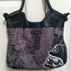 Metal Mulisha Black and Gray Purse