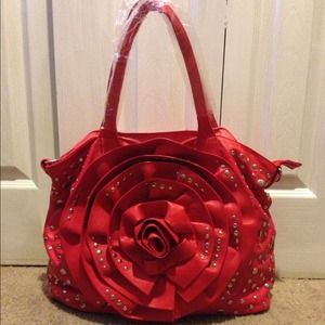 Reserved for Cheryl until 5/10 Red studded purse