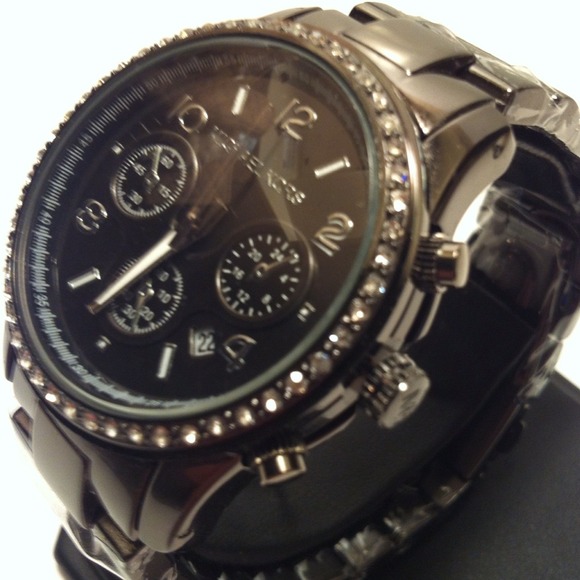 New Black MK Chronograph "Diamond" Watch
