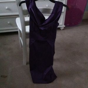 Purple cocktail dress