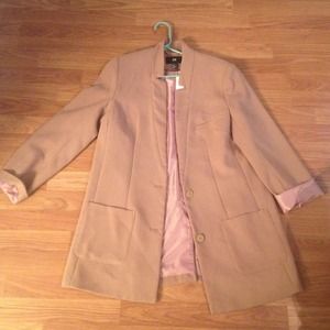 Tan long length blazer from H&M
