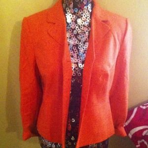 Orange cotton blazer Size:M