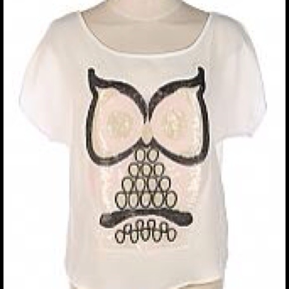 Owl shirt in white