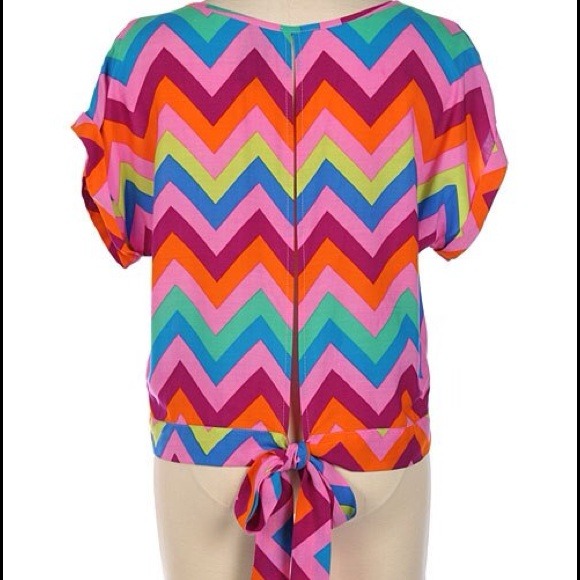 Pink chevron top