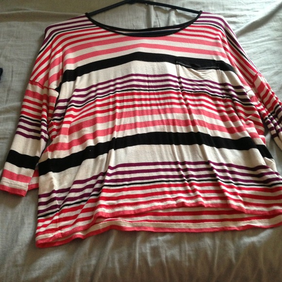 colorful "belly shirt"