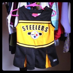 Little girls steelers dress