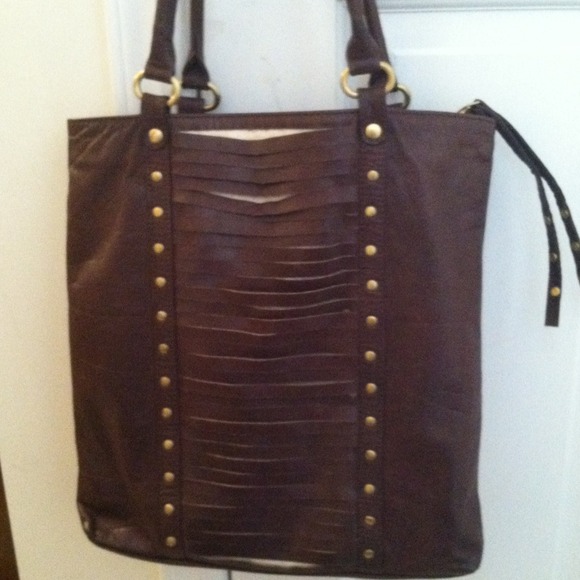 Brown leather bag