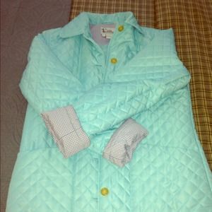 Light blue/mint Lilly Pulitzer quilted jacket!