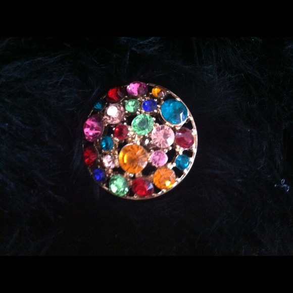 Multi colored Cocktail Ring