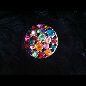 Multi colored Cocktail Ring