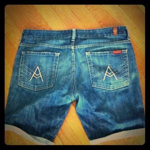 7 for all mankind cut off shorts