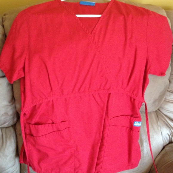 RESERVED for 3mmms. 3 red scrub tops
