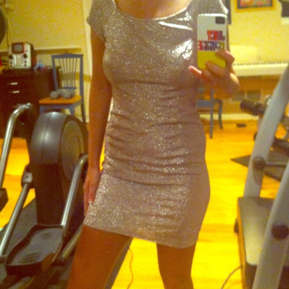 Guess gold glitter party dress!