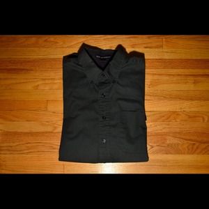 Short Sleeve Button Up ( Forest Green)