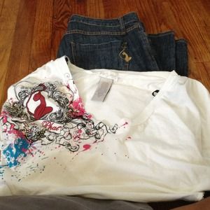 Sold.....Baby Phat....Kimora Lee Simmons Denim set