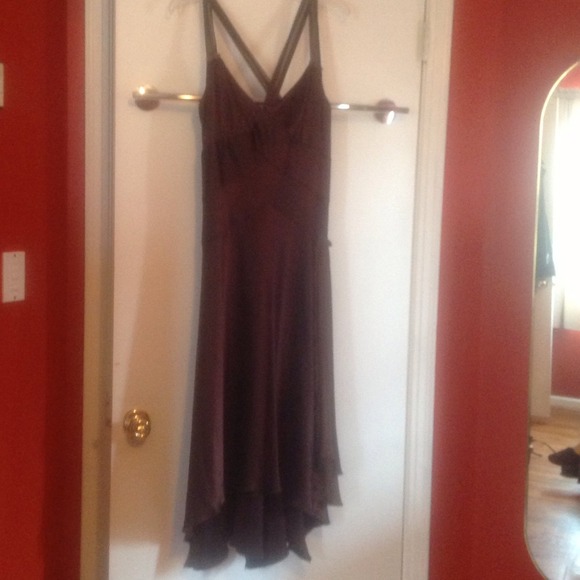 Brown dress..