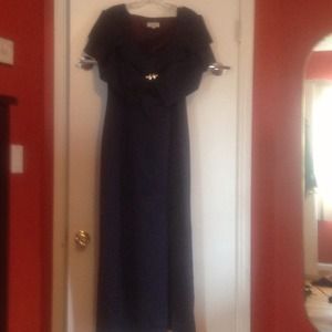 Navy blue dress..