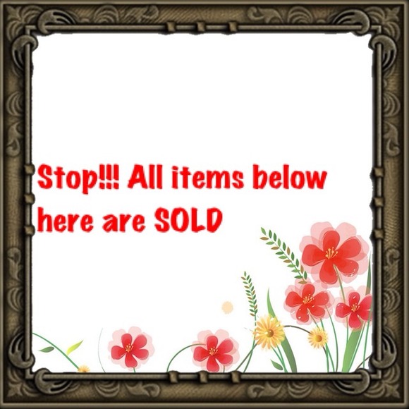 Sold items below this point