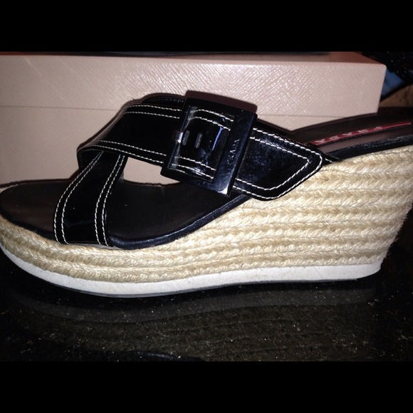 Prada wedges