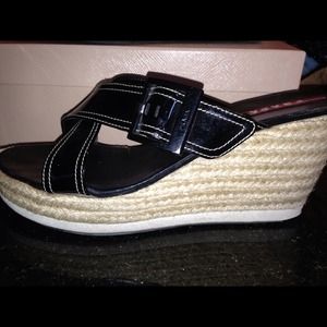 Prada wedges