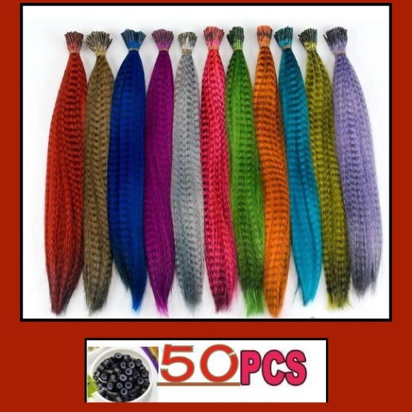 Other - ★ HOT  50 pcs Feather Synthetic Hair Extensions