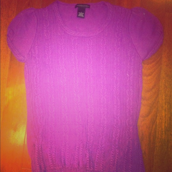 Purple sweater shirt