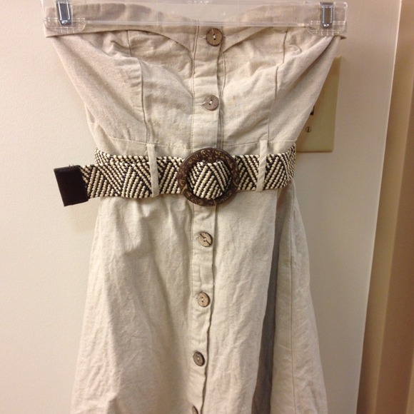 Belted button up dress