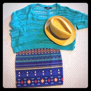 F21 Aztec print skirt!