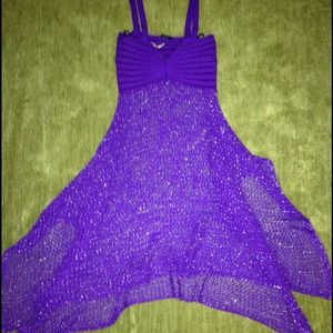 Purple, beach coverup