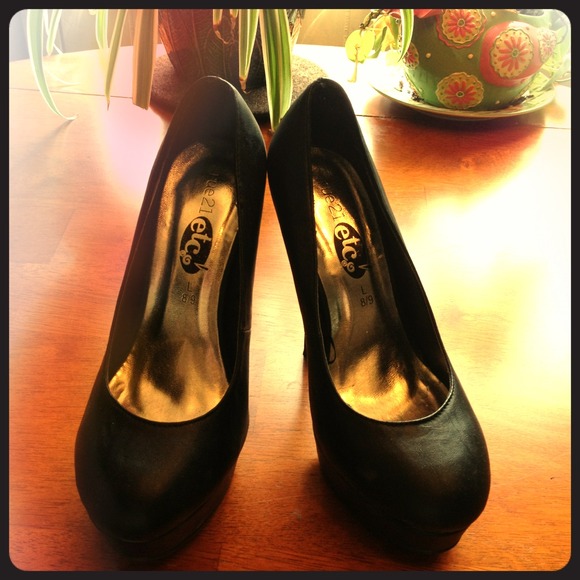 Black high heels