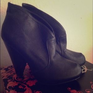 Faux Leather Booties