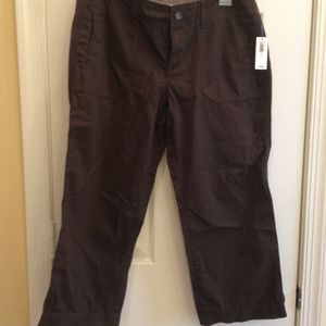 Old Navy brown capris