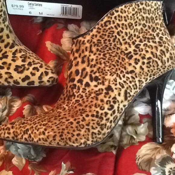 Carlos Santana 6 leopard boots;NWT