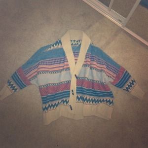 RESERVED - Oversized Aztec cardigan