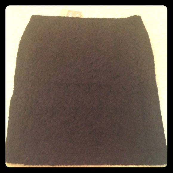 J.Jill black lace skirt *new*