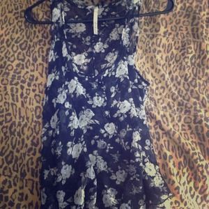 Floral sheer tank