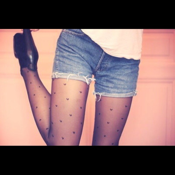 🎉SOLD🎉 Bows and hearts tights. Sold to *canmei!