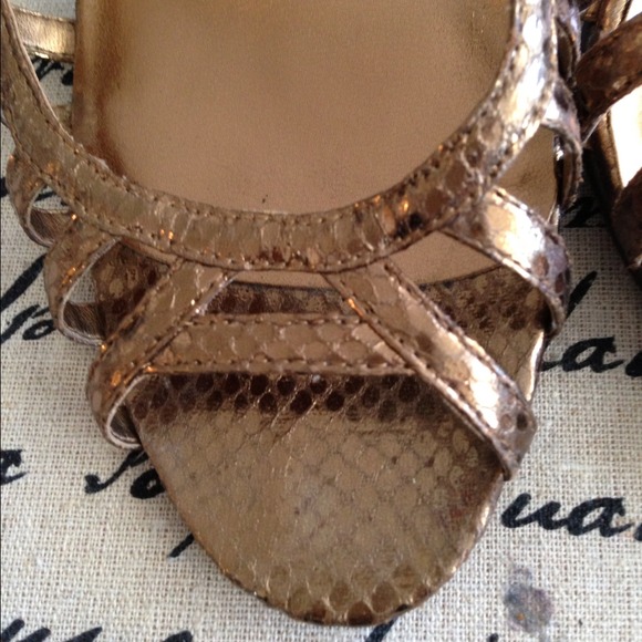 Nine West Gold Sandals - Picture 2 of 4
