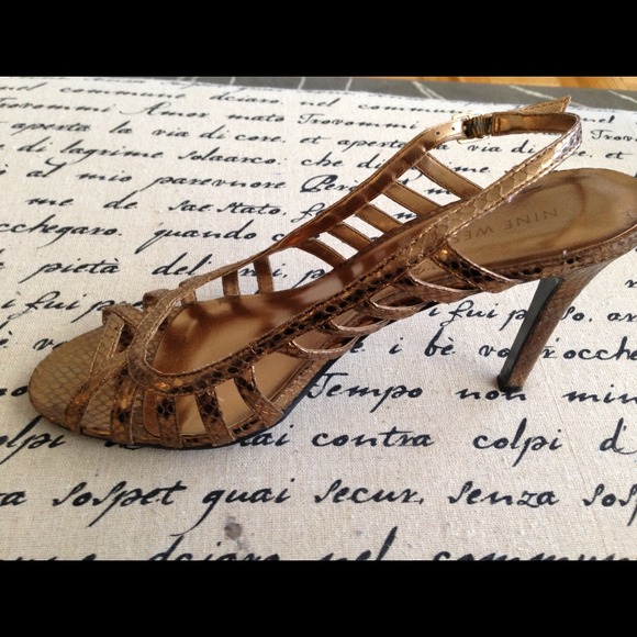 Nine West Gold Sandals - Picture 3 of 4