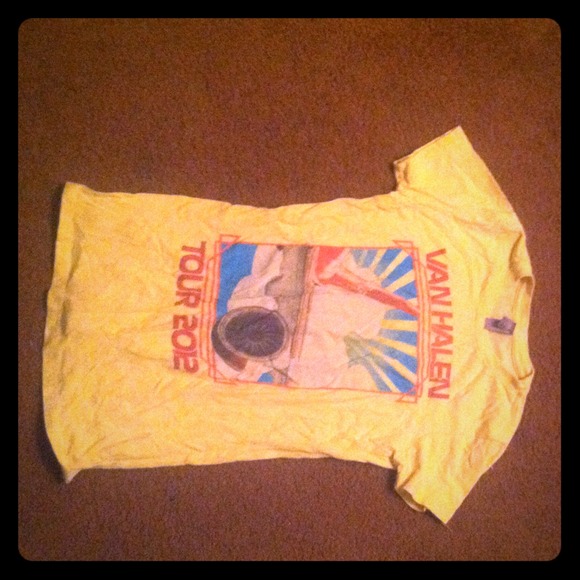 Yellow Van Halen tee