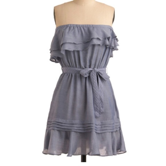 "Periwinkle of an eye" dress from modcloth.com.