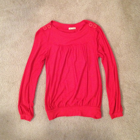 Red long sleeve top!