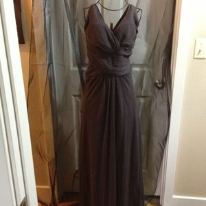 NEW🍷dark brown☕️long halter dress SAVE $133🌷