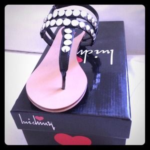 Razzie Rave Black Sandals