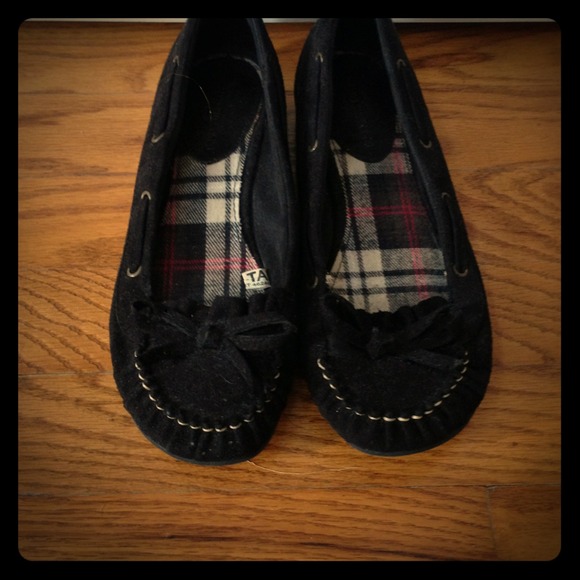 🚫Sold🚫⬇Reduced⬇ Black moccasin flats - Picture 1 of 3