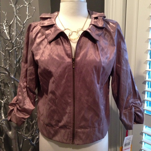 NWT Pleated Shimmery Jacket SZ 10 M/L 64 Orig! 💕